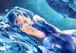  aqua_eyes aqua_hair dress hatsune_miku long_hair solo tg very_long_hair vocaloid 