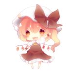  :d ascot chibi flandre_scarlet full_body hat looking_at_viewer lowres mob_cap nekoha open_mouth side_ponytail smile solo touhou waving wings wrist_cuffs 