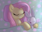  1trick 2014 angel_(mlp) duo equine eyes_closed female feral fluttershy_(mlp) friendship_is_magic fur hair horse lagomorph lying mammal my_little_pony pillow pink_hair pony rabbit sleeping white_fur yellow_fur 