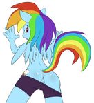  anthro anthrofied anus breasts equine female friendship_is_magic mammal my_little_pony pegasus pussy rainbow_dash_(mlp) solo the_other_half wings 