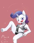  animal_genitalia anthro blue_eyes blush bra breasts clothing dickgirl equine friendship_is_magic hair horn intersex mammal my_little_pony open_mouth panties penis plain_background purple_hair rarity_(mlp) solo underwear unicorn ヤジーマ 