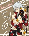  animal_ears blazblue cat_ears cat_tail english heart himichu hood hoodie kaka_kittens ragna_the_bloodedge red_eyes silver_hair tail 