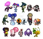  6+boys :d ^_^ abs absurdres ankle_boots armor arms_at_sides artist_name back-to-back bags_under_eyes bald bare_arms bare_legs bare_shoulders belt black_belt black_eyes black_hair black_hat black_jacket black_mouth black_pants black_sclera black_shoes blonde_hair blue_eyes blue_hair blue_hat blue_outline blue_shirt blue_shoes blue_shorts blue_skin blue_skirt blue_tube_top boots breasts brown_boots brown_gloves brown_hair brown_pants candy character_counter_request character_request cigarette cleavage closed_eyes closed_mouth colored_sclera colored_skin commentary copyright_request crossover crying crying_with_eyes_open deformed deimos_(madness_combat) deltarune detached_sleeves double-parted_bangs double_bun dual_persona energy_gun english_commentary fewer_digits food frown full_body furry furry_male gloves gold_choker green_eyes green_outline green_shirt green_skin grey_armor grey_boots grey_skin grin hair_behind_ear hair_between_eyes hair_bun hair_intakes hands_in_pockets hat hat_bell headphones heart highres holding holding_candy holding_cigarette holding_energy_gun holding_food holding_hands holding_lollipop holding_weapon isaac_(the_binding_of_isaac) jacket jester_cap jewelry juliet_sleeves knee_boots knights_of_guinevere kris_(dark_world)_(deltarune) kris_(deltarune) lollipop long_sleeves looking_at_viewer madness_combat mouse_boy multicolored_eyes multiple_boys multiple_crossover multiple_girls multiple_others muscular muscular_male necktie no_eyes no_mouth no_nose object_head official_alternate_costume open_clothes open_jacket open_mouth orange_outline orange_shoes oswelt_ortiz outline pants pince-nez pink_hair pink_necktie pink_outline pomni_(the_amazing_digital_circus) princess_guinevere puffy_sleeves pump_(sr_pelo) pumpkin purple_lips purple_outline purple_shirt purple_skin ray_gun rayman_limbs red_eyes red_hat red_outline red_scarf ring round_eyewear salad_fingers salad_fingers_(series) sanford_(madness_combat) scarf shaded_face shirt shoes short_hair shorts shoulder_armor simple_background single_glove skid_(sr_pelo) skirt small_breasts smile smoking solid_circle_eyes soul_(deltarune) spooky_month standing strapless strapless_shirt sunglasses suspenders swirl_lollipop tears teeth the_amazing_digital_circus the_binding_of_isaac thick_eyebrows topless_male tube_top tusks two-tone_eyes two-tone_shirt unibrow upper_teeth_only utdr_(toby_fox) very_short_hair weapon white_background white_eyes white_mask white_skin white_sleeves yellow_shirt yellow_skin 