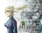  bad_id bad_pixiv_id blonde_hair blue_eyes english hisa_on long_nose metroid metroid:_other_m metroid_(creature) ponytail ridley samus_aran zero_suit 