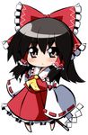  :&lt; bad_id bad_pixiv_id black_hair brown_eyes chibi gohei hair_ribbon hakurei_reimu ribbon shun_ss solo touhou 