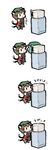  4koma bad_id bad_pixiv_id cat chen chibi comic kawashiro_nitori microwave multiple_girls recurring_image refrigerator silent_comic touhou ume_(noraneko) 