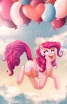  2014 balloon dennybutt earth_pony equine female feral flying friendship_is_magic horse mammal my_little_pony pinkie_pie_(mlp) pony solo 