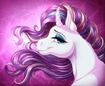  2014 equine female feral friendship_is_magic horn horse kittehkatbar mammal my_little_pony rarity_(mlp) smile solo unicorn 