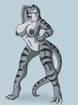  allosaurus anthro big_breasts breasts dinosaur female lordstevie scalie 