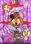  blood bonnie_(fnaf) canine chica_(fnaf) eye_patch eyewear female five_nights_at_freddy&#039;s fox foxy_(fnaf) freddy_(fnaf) gore hook human machine male mammal mechanical 