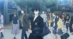  animated animated_gif black_hair curly_hair glasses persona persona_5 protagonist_(persona_5) school_uniform short_hair 