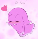  &lt;3 biting_lip blush english_text eyes_closed female ghost pac-man_(series) pac-man_and_the_ghostly_adventures pinky solo spirit text 
