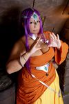  1girl asian breasts chouzuki_maryou chunsoft cosplay dragon_quest dragon_quest_iv enix large_breasts minea minea_(cosplay) photo plump purple_hair solo 