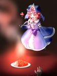  curry curry_rice drooling floating food hands heart highres pink_eyes pink_hair rice saigyouji_yuyuko shan_grila steam sweat touhou 