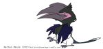  2015 4_toes anisodactyl avian beak big_beak biped bird black_claws black_eyes black_feathers black_tail blue_feathers blue_wings chest_tuft claws digital_drawing_(artwork) digital_media_(artwork) feather_tuft feathered_wings feathers female feral full-length_portrait grey_beak half-closed_eyes happy hornbill jamminbison multicolored_feathers on_one_leg open_beak open_mouth open_smile pink_skin portrait raised_leg semi-anthro side_view simple_background smile solo standing tail_feathers talons toe_claws toes toony trumpeter_hornbill tuft two_tone_tail url white_background white_feathers white_tail winged_arms wings 