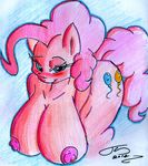  (series) blush breasts digitaldomain123 doodle friendship_is_magic mlp_fim my_little_pony pinkie_pie_(mlp) traditional_media 