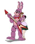  2014 animatronic bonnie_(fnaf) female five_nights_at_freddy&#039;s human lagomorph male mammal mickeymonster rabbit smile 