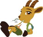  camping clothing cub ibex male mascot no_underwear penis sheath shorts young 