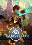  blue_eyes cityscape copyright_name dress english highres huge_weapon jen_zee lips logo official_art red_(transistor) red_hair short_hair supergiant_games sword the_transistor transistor_(game) weapon 