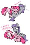  2014 earth_pony equine female feral friendship_is_magic horse ichibangravity laugh mammal maud_pie_(mlp) my_little_pony pinkie_pie_(mlp) pony sibling sisters smile 