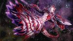  alien chikokuma gauna highres monster_girl no_humans science_fiction shiraui_tsumugi sidonia_no_kishi solo space star_(sky) tentacles 