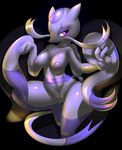  2014 anthro anthrofied areola black_background breasts elpatrixf female looking_at_viewer mienshao navel nintendo nipples nude plain_background pok&eacute;mon pussy solo video_games 