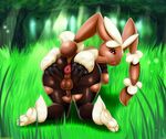  anthro anus backsack balls big_anus big_butt breasts butt cotton dickgirl edit fluff forest grass intersex lagomorph legwear looking_at_viewer looking_back mammal mega_evolution mega_lopunny nature nintendo nipples open_mouth outside pok&eacute;mon presenting presenting_hindquarters puffy_anus pussy rabbit solo spreading stockings tall_grass thecon therealshadman tree video_games voluptuous wide_hips 