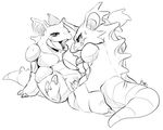  2014 claws duo female hiddenwhite horn male mammal nidoking nidoqueen nintendo nude open_mouth penetration penis plain_background pok&eacute;mon pussy scalie sex straight vaginal vaginal_penetration video_games yellowfur 