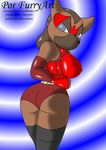  angel angel_(characters) anthro butt canine dog fighter furries mammal por_furryart_(artist) wrestler 