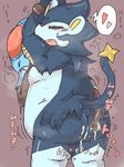  &lt;3 after_sex bdsm blush bondage bound cum cum_in_ass cum_inside gay luxray male moobs nintendo obese overweight pok&eacute;mon s5941 shivering squint tentacles tentacool video_games らんたんちゃん 