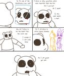  animatronic avian bear bird blood bonnie_(fnaf) chica_(fnaf) chicken dialog english_text female five_nights_at_freddy&#039;s humor lagomorph male mammal mike_schmidt mirror rabbit skewed_priorities text the_weaver 