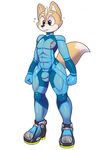  abs anthro bulge canine clothing fox fox_mccloud high_heels male mammal nintendo nipples quads solo star_fox stickypad tight_clothing toned video_games wide_hips zero_suit zero_suit_fox 