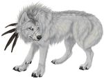  2014 angry canine dasan_(sevve) feather fur mammal paws scar sidonie solo wolf 