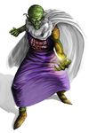  antennae bad_id bad_pixiv_id cape dragon_ball dragon_ball_(classic) highres laughing male_focus masamune(pixiv) piccolo piccolo_daimaou pointy_ears solo white_background 