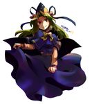  capelet character_name green_eyes green_hair hat long_hair mima nightea solo touhou wizard_hat 