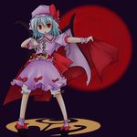  bat_wings belt cape kamen_rider kamen_rider_kiva kamen_rider_kiva_(series) moon parody remilia_scarlet solo touhou u-sya wings 