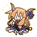  alternate_hairstyle braid chibi ibuki_suika lowres solo touhou yanagi_(nurikoboshi) 