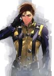  bad_id bad_pixiv_id belt blue_eyes brown_hair charles_xavier hh_(hhsis2) male_focus marvel solo uniform x-men x-men:_first_class 