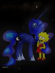  lisa luna my_little_pony nadvgia princess royalty simpson the the_simpsons 