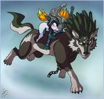  chain dark_yamatoman female feral link_(wolf_form) male midna the_legend_of_zelda twilight_princess video_games 