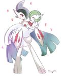  carrying gallade gardevoir mega_gallade mega_gardevoir mega_pokemon no_humans pokemon pokemon_(game) pokemon_oras princess_carry 