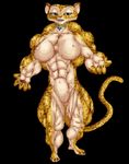  abs b9tribeca big_muscles breasts dreamworks feline female gia_the_jaguar hyper hyper_muscles jaguar madagascar mammal muscles pecs solo 