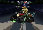  :&lt; akira animal_ears biker_clothes bodysuit dog_ears dog_tail doubutsu_no_mori drifting furry gloves ground_vehicle highres mario_kart mario_kart_8 motor_vehicle motorcycle nintendo parody riding shizue_(doubutsu_no_mori) solo starman_(artist) tail 