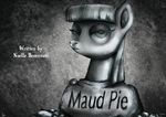  2014 english_text equine female friendship_is_magic horse jowybean mammal maud_pie_(mlp) my_little_pony pony rock sculpture solo statue stone text 
