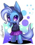  2014 alpha_channel anthro anthrofied blue_hair equine female friendship_is_magic hair hoodie horn jggjqm522 looking_at_viewer mammal my_little_pony plain_background purple_eyes skirt solo standing transparent_background trixie_(mlp) unicorn white_hair 