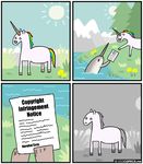  :c :d ambiguous_gender cetacean comic english_text equine feral horn mammal marine narwhal sun text unicorn 