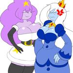  adventure_time big_breasts breasts breasts_envy denizen1414 huge_breasts ice_queen lumpy_space_princess 