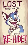  ambiguous_gender annoying azrewolf bandanna blue_fur canine cute fox fur happy humor invalid_tag kerchief lost mammal poster tongue wanted wanted_poster 