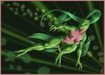  anthro breasts female grovyle nintendo nude pok&eacute;mon reptile scalie solo video_games 