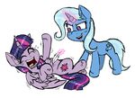  2014 english_text equine female feral friendship_is_magic horn horse ichibangravity mammal my_little_pony text trixie_(mlp) twilight_sparkle_(mlp) unicorn winged_unicorn wings 